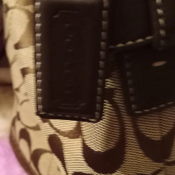 Vintage Coach Soho Brown Suede  EUC Signature Slim Mini Buckle Shoulder Bag - Picture 2 of 11